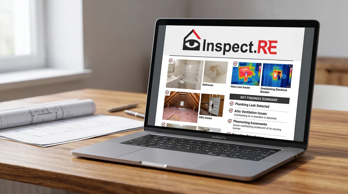 California homeowner reviewing and interpreting Inspect.re home inspection report with findings and repair priorities